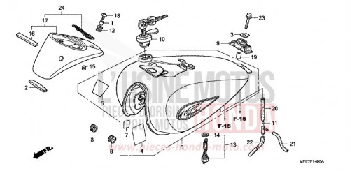 RESERVOIR A CARBURANT VT750C27 de 2007